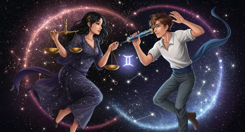 libra e gemeos combinam no amor